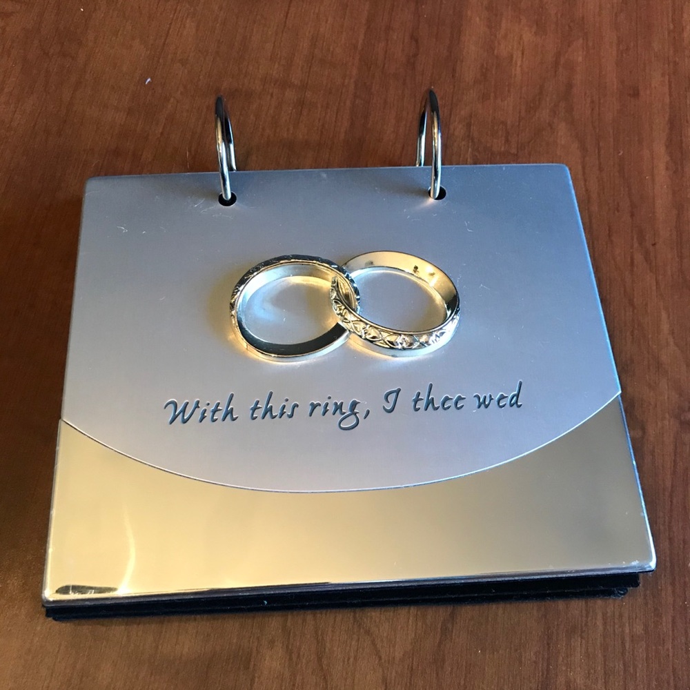 With this Ring, I thee wed  flip photo album